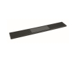 Non-slip rectangular bar mat made of PVC colour black