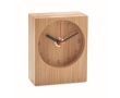 Analogue watch made entirely of bamboo colour wood