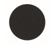 Circular coaster made from recycled felt colour black