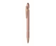 Recycled aluminium pen with rose gold details, blue ink colour rose gold