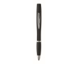 Pen with built-in earphone cleaning kit, blue ink colour black