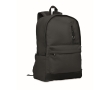 Recycled cotton laptop backpack in classic colours, 15\" colour black