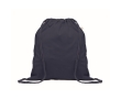 Recycled cotton and RPET drawstring backpack, 140 g/m² colour blue