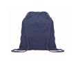 Recycled cotton and RPET drawstring backpack, 140 g/m² colour royal blue