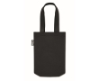 Small RPET felt bag with gusset and short handles colour black
