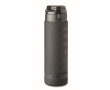 Leak-proof RPET bottle with water intake schedule, 1L colour black