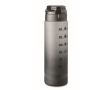 Leak-proof RPET bottle with water intake schedule, 1L colour white