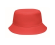 Polyester bucket hat in various colours, 150 g/m2 colour red