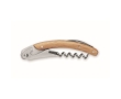 Stainless steel multi-tool knife with bamboo casing colour wood