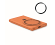 Magnetic fast-charging wireless charger with power bank, 15W colour orange