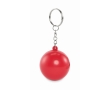 Keyring with stress ball in various colours colour red