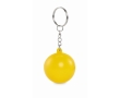 Keyring with stress ball in various colours colour yellow