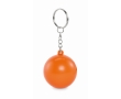 Keyring with stress ball in various colours colour orange