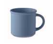Monochrome matte-finish mug with upper rim, 300 ml colour blue