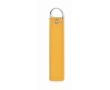 Rectangular keyring made of polyester fabric in various colours colour yellow