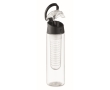 Water bottle with removable infuser and carry handle colour black