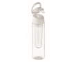 Water bottle with removable infuser and carry handle colour white