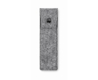 RPET felt pencil case with button closure for 2 pens colour grey