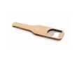 Magnetic bamboo bottle opener in the shape of a beer bottle colour wood