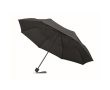 Windproof umbrella with pouch and storage compartment, Ø100 colour black