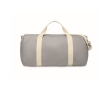 Recycled fabric bag with adjustable and detachable double handles colour grey