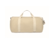 Recycled fabric bag with adjustable and detachable double handles colour beige