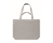 Recycled fabric bag with short and long handles, 320 g/m2 colour grey