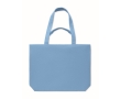 Recycled fabric bag with short and long handles, 320 g/m2 colour turquoise