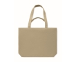 Recycled fabric bag with short and long handles, 320 g/m2 colour khaki