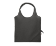 Compact and foldable recycled cotton shopping bag, 140 g/m2 colour black
