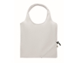 Compact and foldable recycled cotton shopping bag, 140 g/m2 colour white