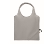 Compact and foldable recycled cotton shopping bag, 140 g/m2 colour grey