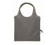 Compact and foldable recycled cotton shopping bag, 140 g/m2 colour dark grey
