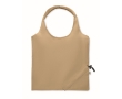 Compact and foldable recycled cotton shopping bag, 140 g/m2 colour khaki