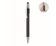 Stress-relief pen with spinner top and blue ink colour black