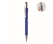 Stress-relief pen with spinner top and blue ink colour royal blue
