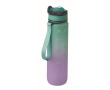 RPET bottle with spout and water consumption schedule, 1L colour turquoise