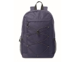 RPET polyester backpack with mesh pockets on both sides colour blue