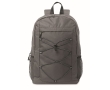 RPET polyester backpack with mesh pockets on both sides colour dark grey