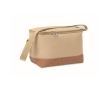 RPET cooler bag with cork detail at the base, 5L colour khaki