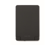 Magnetic power bank with built-in cables, 2,500 mAh colour black