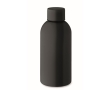 Monochrome leak-proof recycled stainless steel bottle, 500 ml colour black