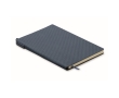 Hardcover notebook with pen inside, A5 lined pages colour navy-blue
