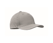 Polyester cap with ventilation holes and water-repellent finish colour grey