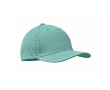 Polyester cap with ventilation holes and water-repellent finish colour turquoise