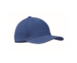 Polyester cap with ventilation holes and water-repellent finish colour royal blue