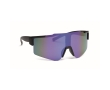 Sports sunglasses with mirrored lenses and UV400 protection colour blue