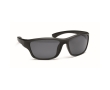 Sports sunglasses with mirrored lenses and coloured details colour black