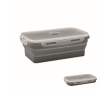 Foldable silicone lunchbox in assorted colours, 1200 ml colour dark grey