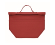 Personal cooler bag with roll-top closure and carry handle colour red
